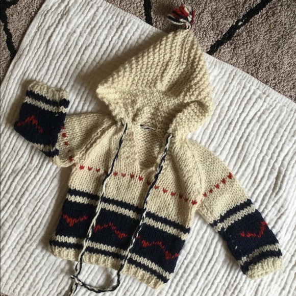 Vintage Baby Knit Hoodie - Picture 2 of 3